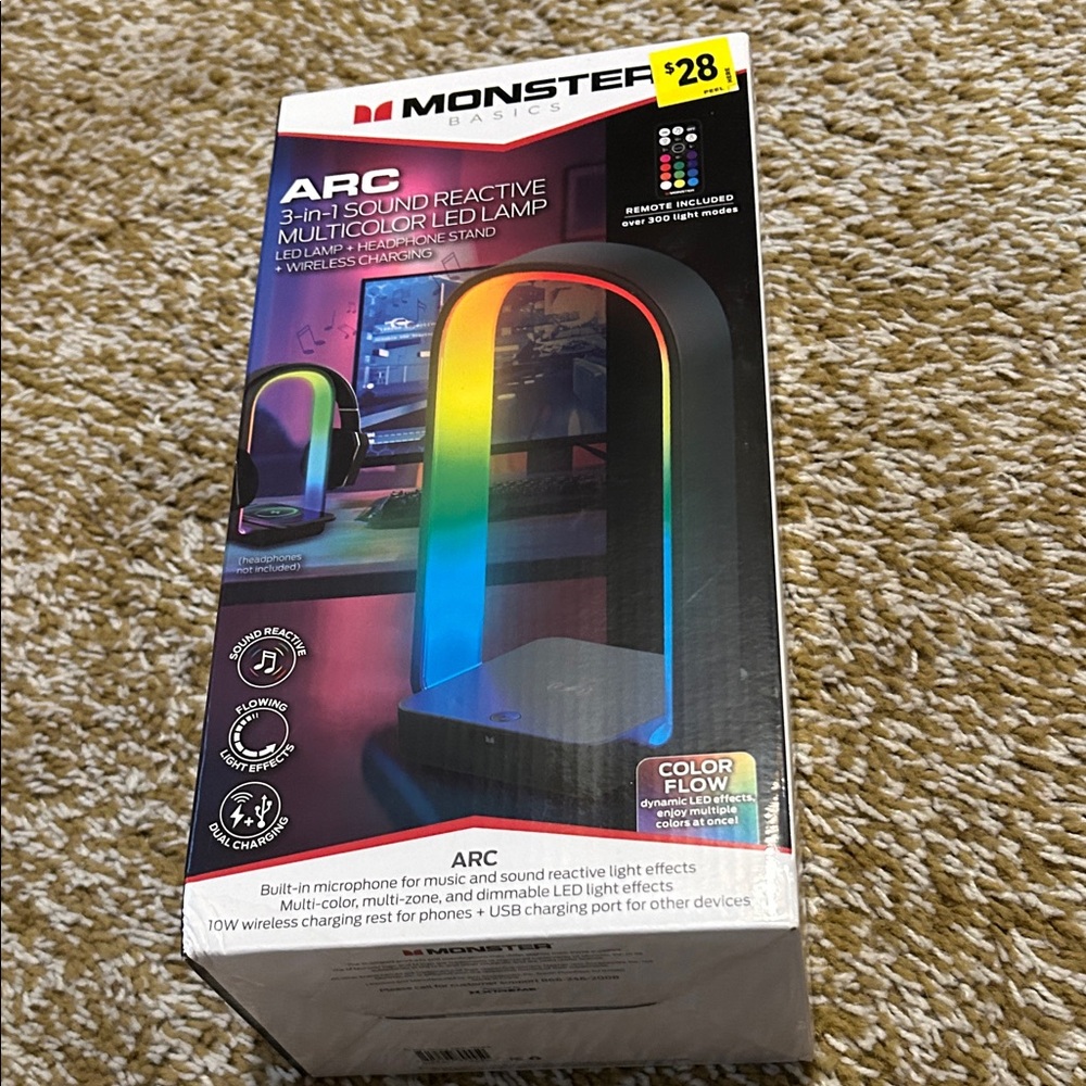 ARC 3-in-1 Sound Reactive Multicolor LED Lamp